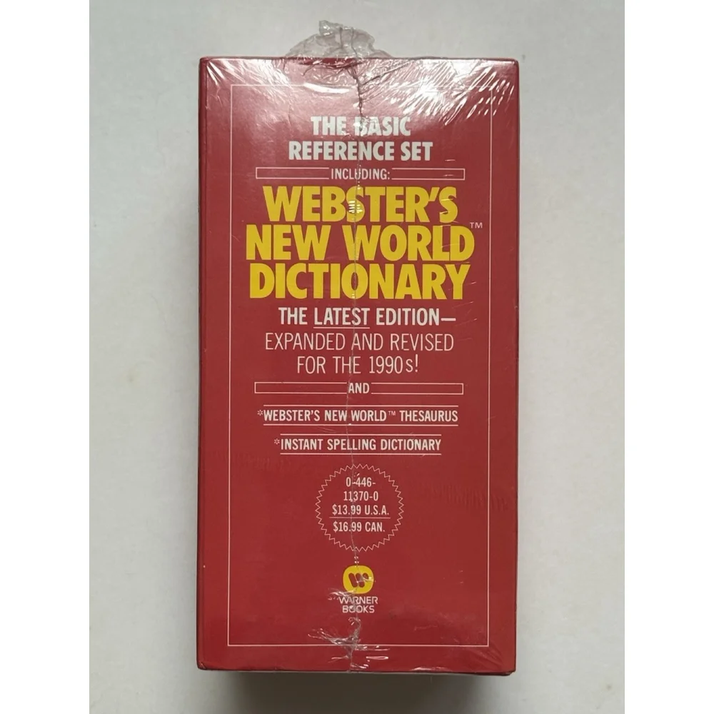 Basic Reference Set Including Webster's New World Dictionary by Warner Books 1st